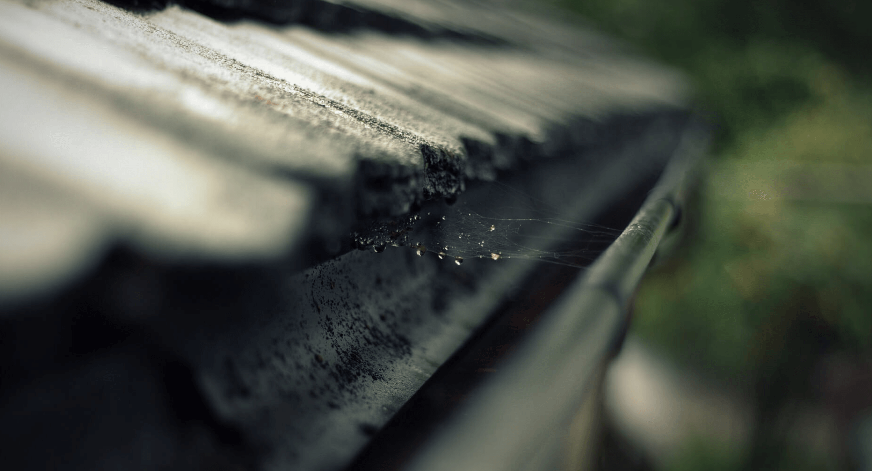 Side view of a foam gutter guard