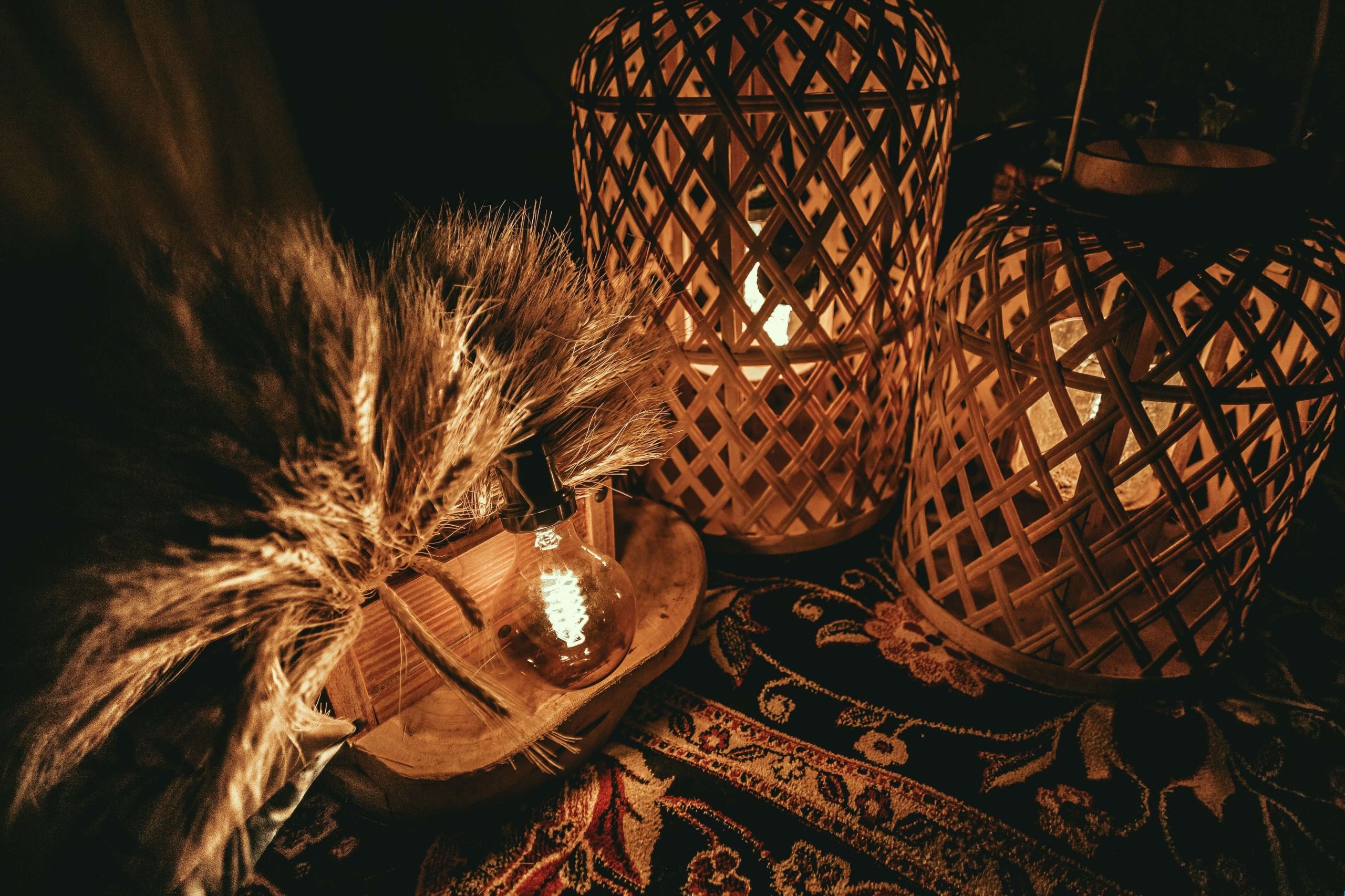 lanterns on a deck