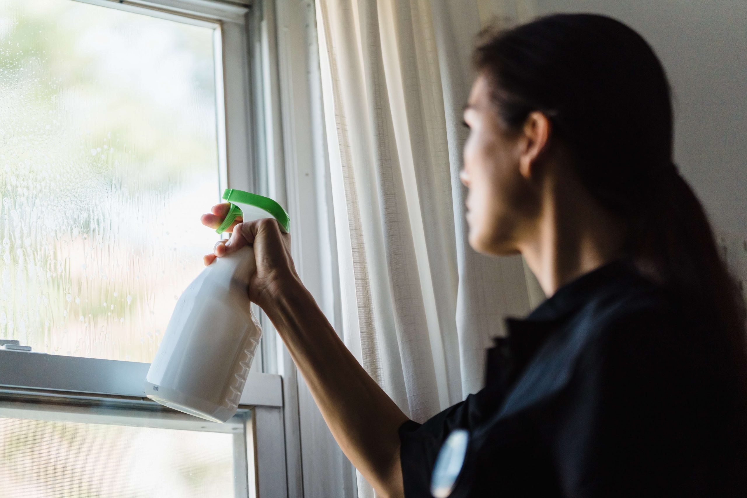 Person Cleaning A Window