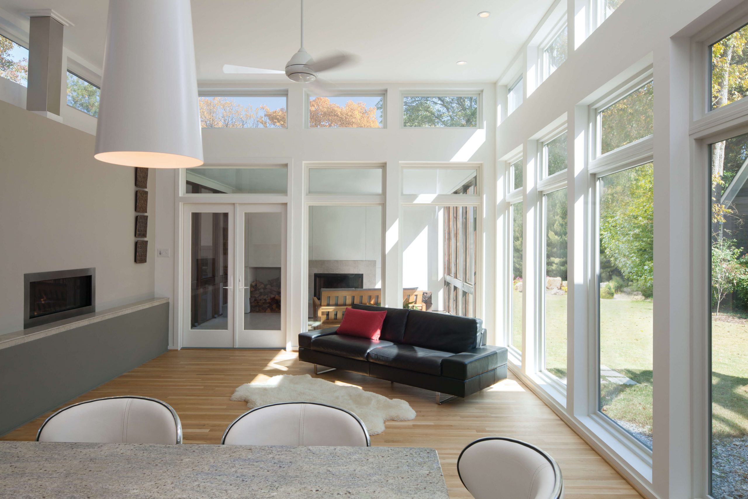 White Walls In Living Room With Natural Light