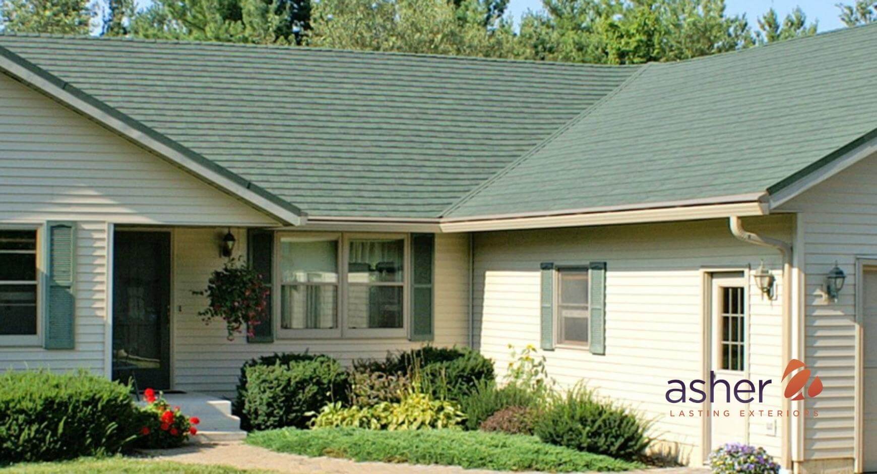 New gutters lining a small home