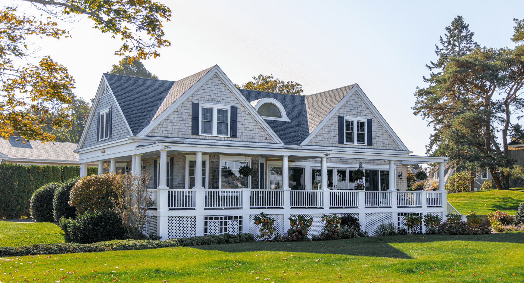 Beautiful home with eye-catching exterior window trim