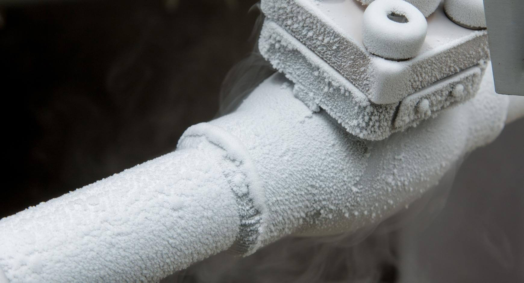 frozen winter pipes