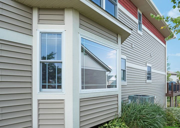 exterior look at bay and bow windows