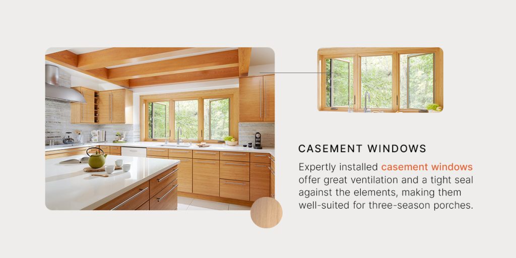 casement windows offer great ventilation and a tight seal