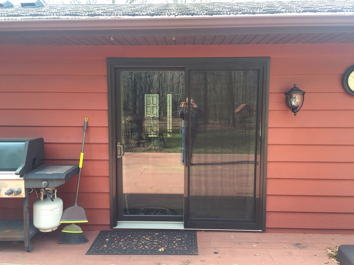 new patio door installed on home in cadott