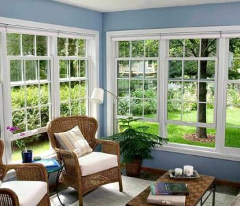 double hung windows inside home